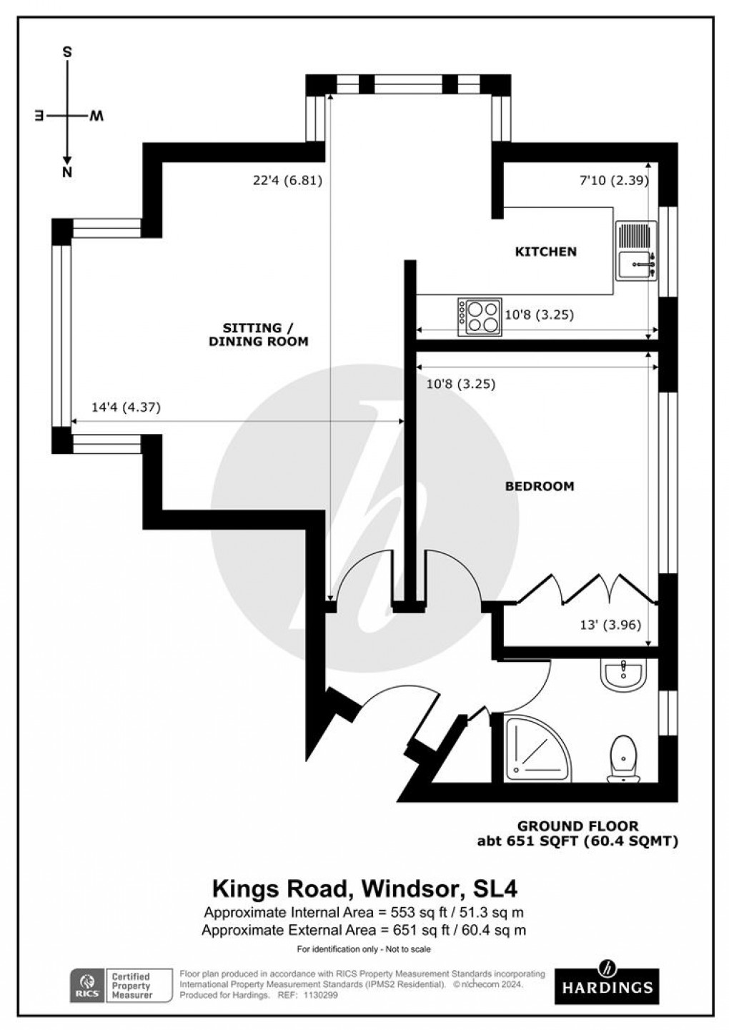 Floorplan for Kings Road, Windsor