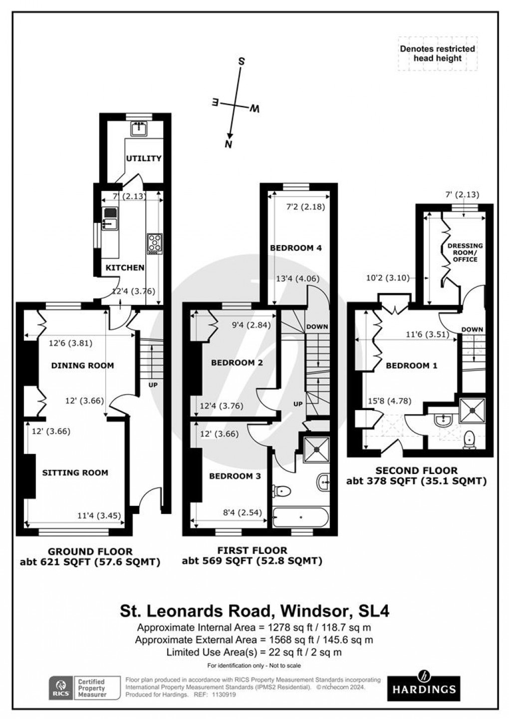 Floorplan for St. Leonards Road, Windsor, Berkshire