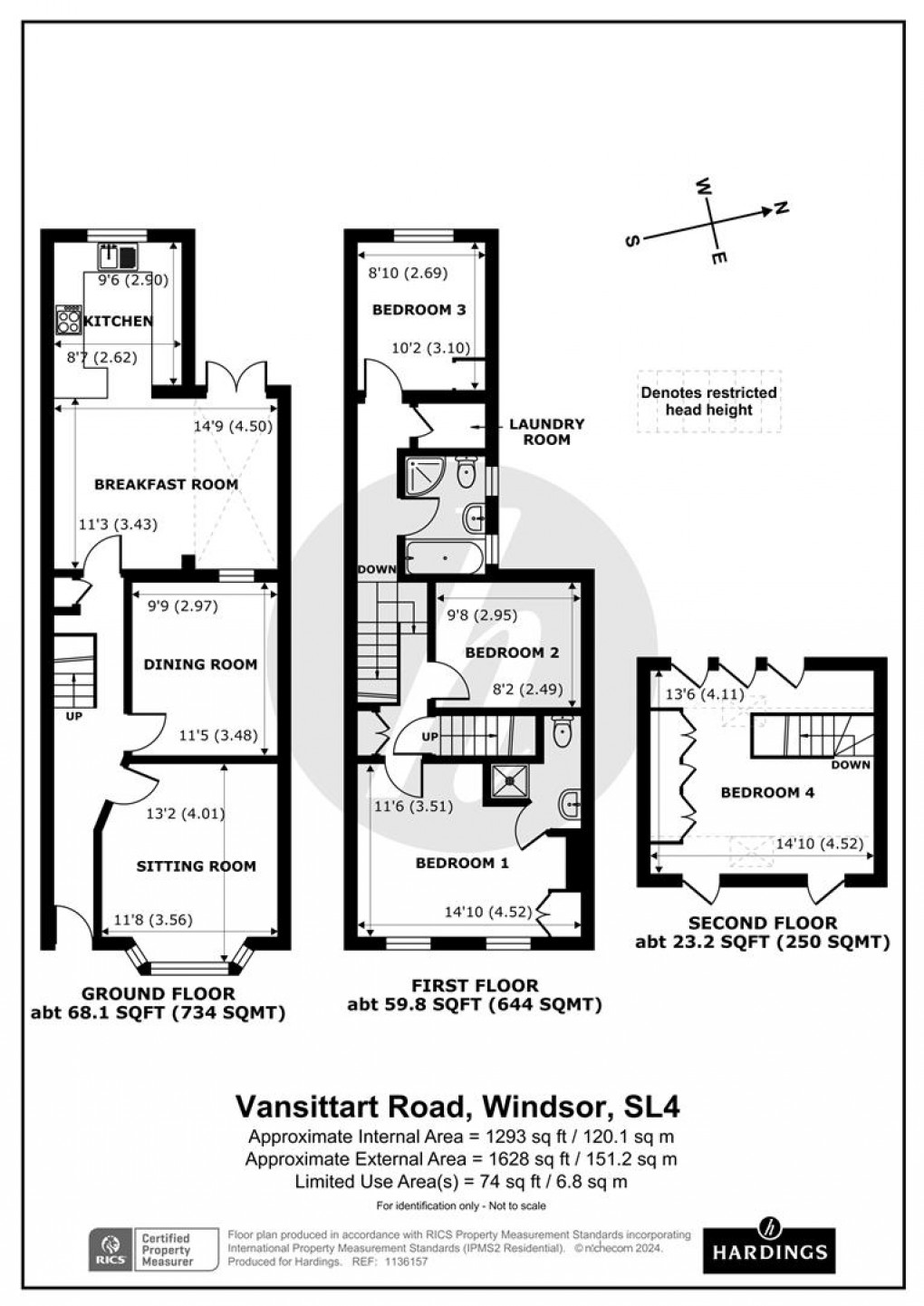 Floorplan for Vansittart Road, Windsor