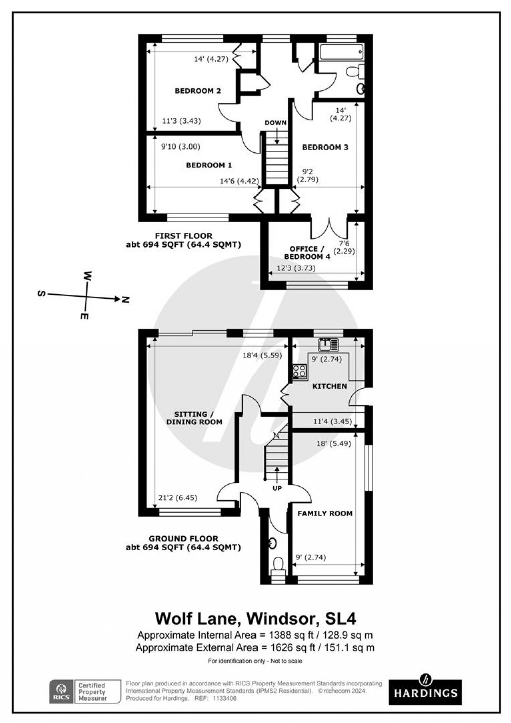 Floorplan for Wolf Lane, Windsor