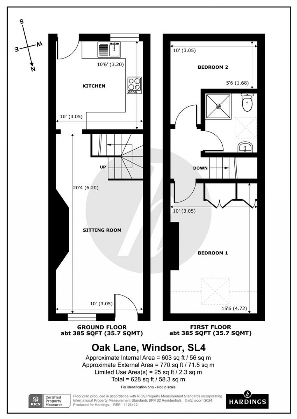 Floorplan for Oak Lane, Windsor