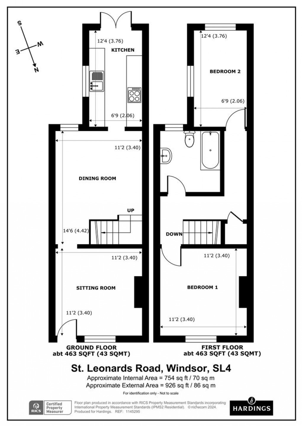 Floorplan for St. Leonards Road, Windsor