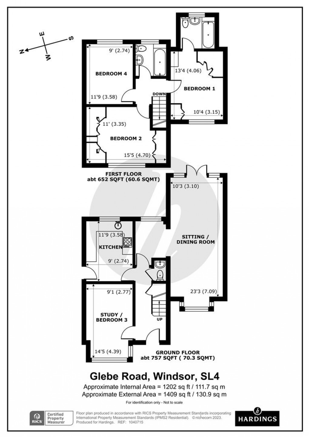 Floorplan for Glebe Road, Old Windsor, Windsor