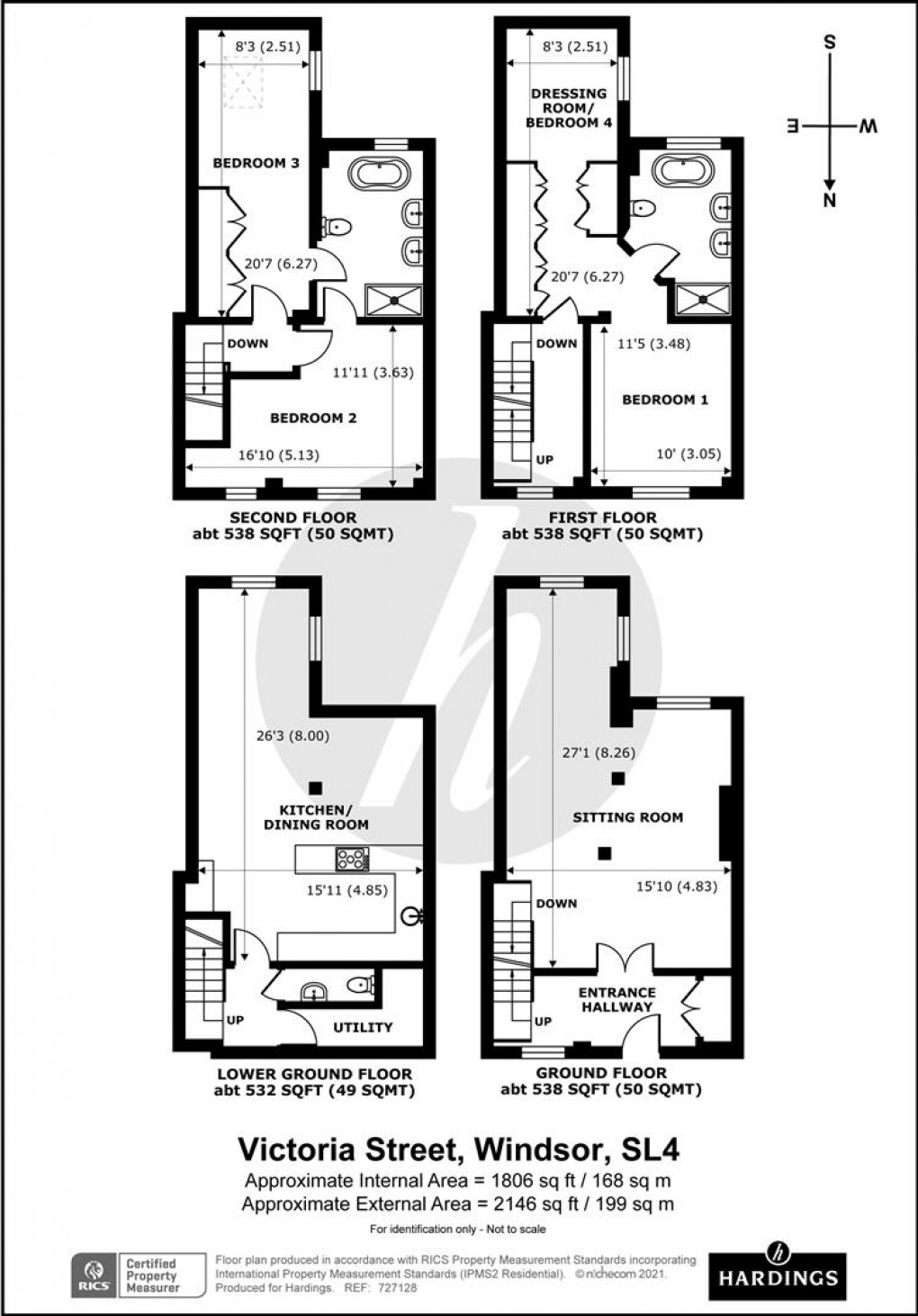 Floorplan for Victoria Street, Windsor, Berkshire