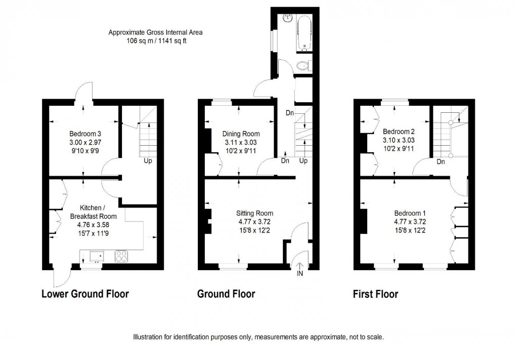 Floorplan for Grove Road, Windsor, Berkshire