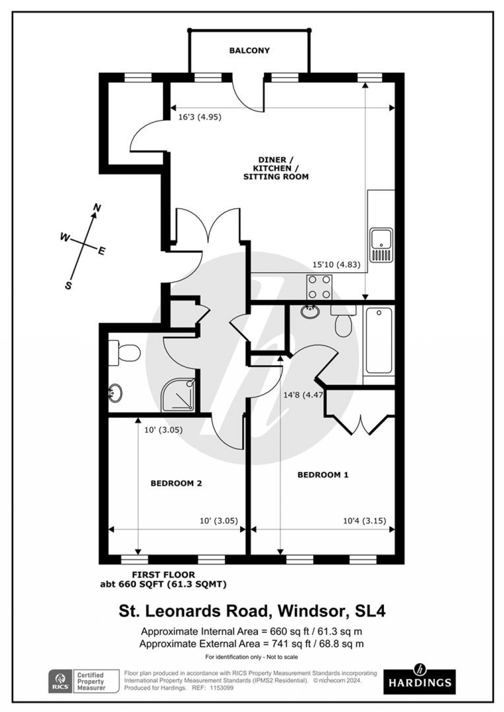 Floorplan for St. Leonards Road, Windsor