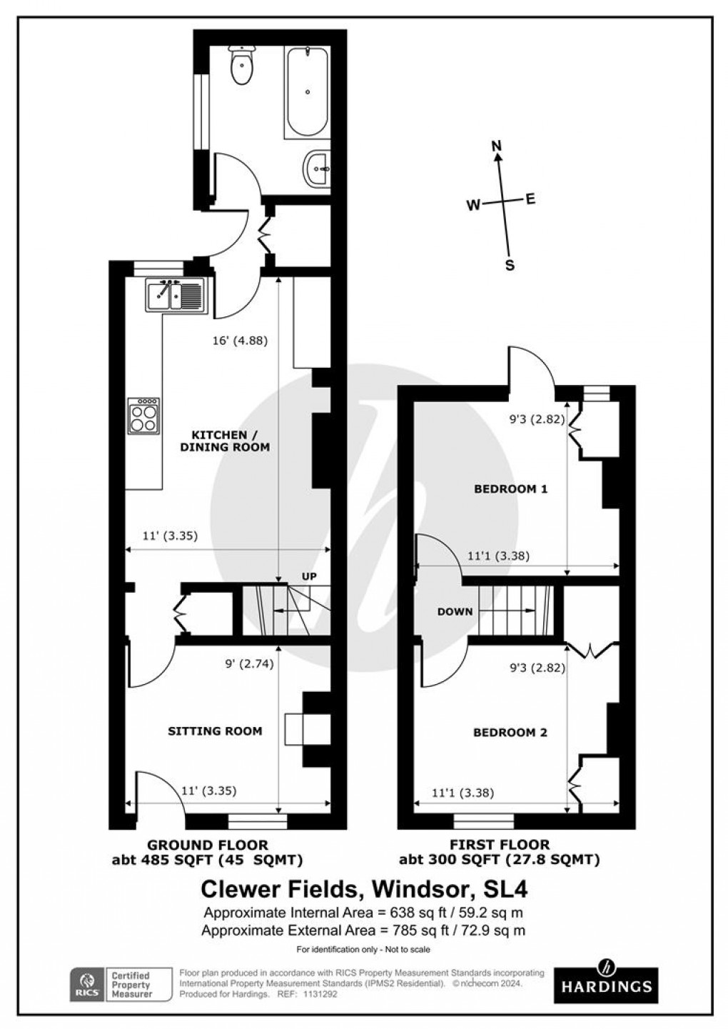 Floorplan for Clewer Fields, Windsor, SL4