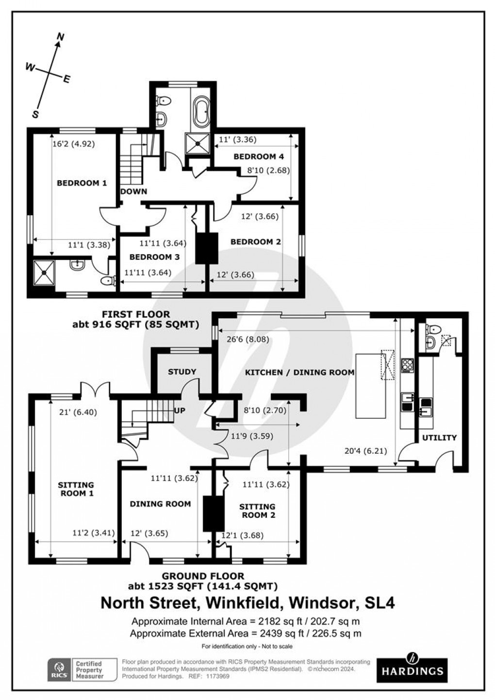 Floorplan for North Street, Windsor, SL4