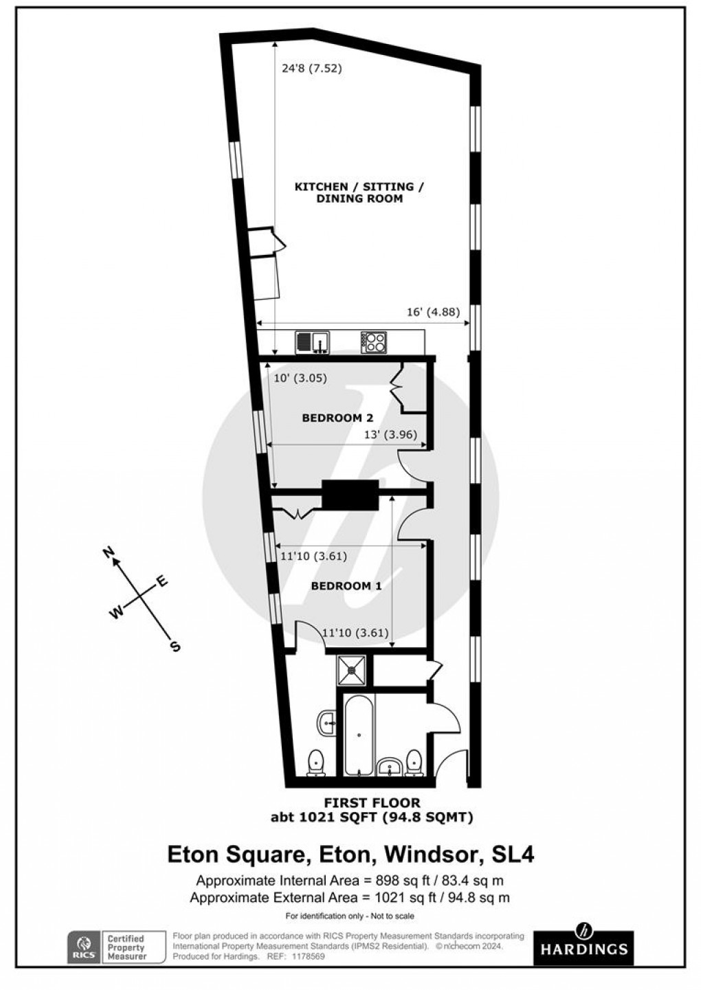 Floorplan for Eton Square, Eton, Windsor