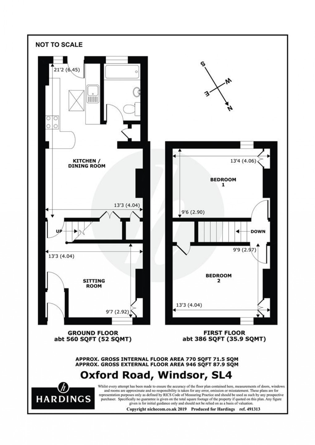 Floorplan for Oxford Road, Windsor, Berkshire