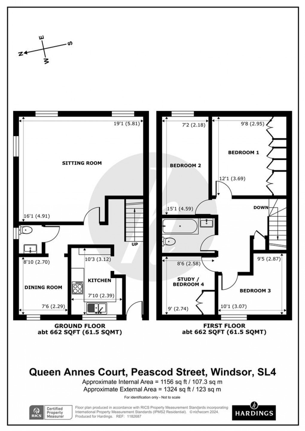 Floorplan for Peascod Street, Windsor