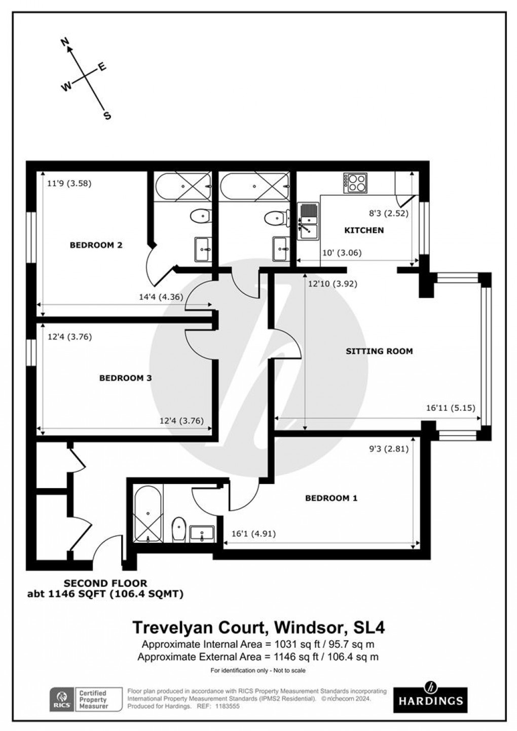 Floorplan for Trevelyan Court, Windsor