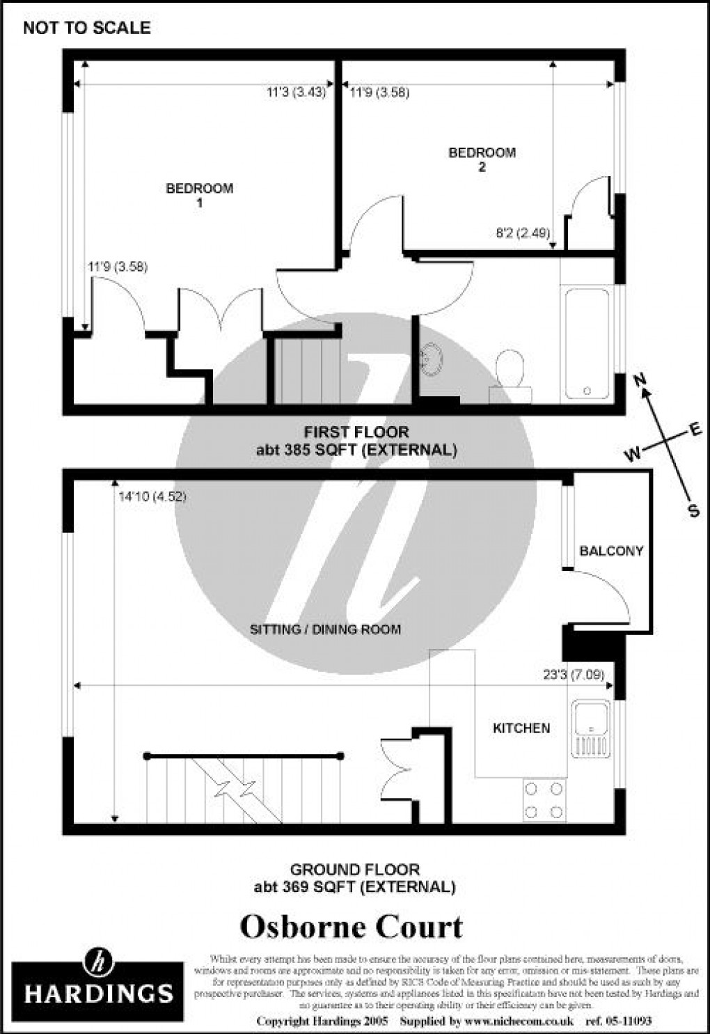 Floorplan for Osborne Court, Windsor, SL4