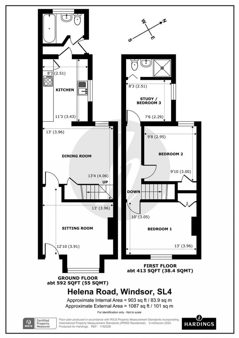 Floorplan for Helena Road, Windsor