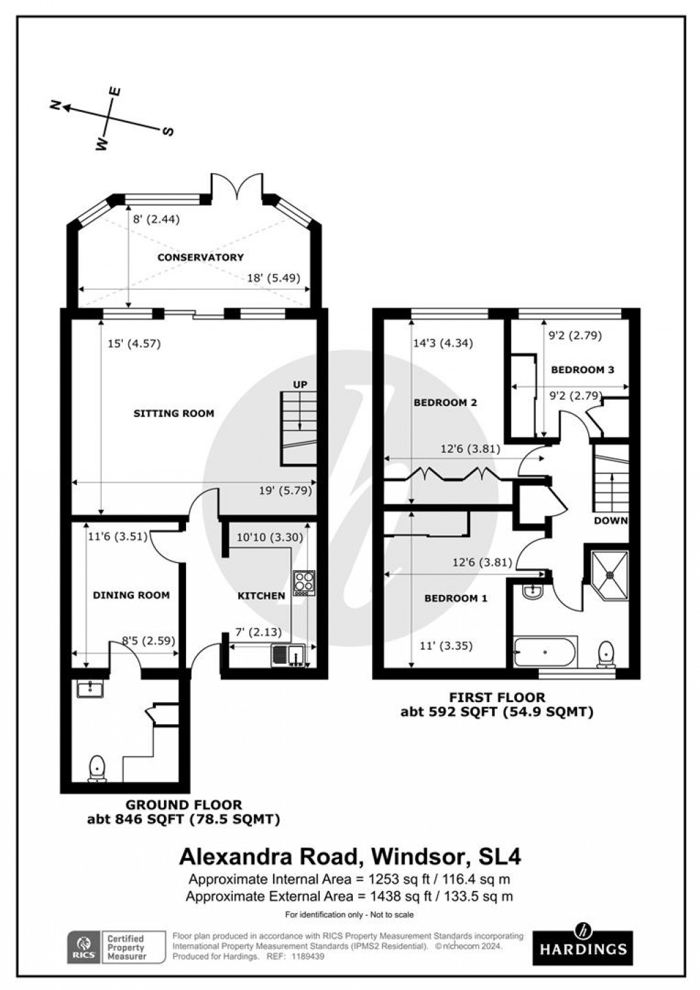 Floorplan for Alexandra Road, Windsor