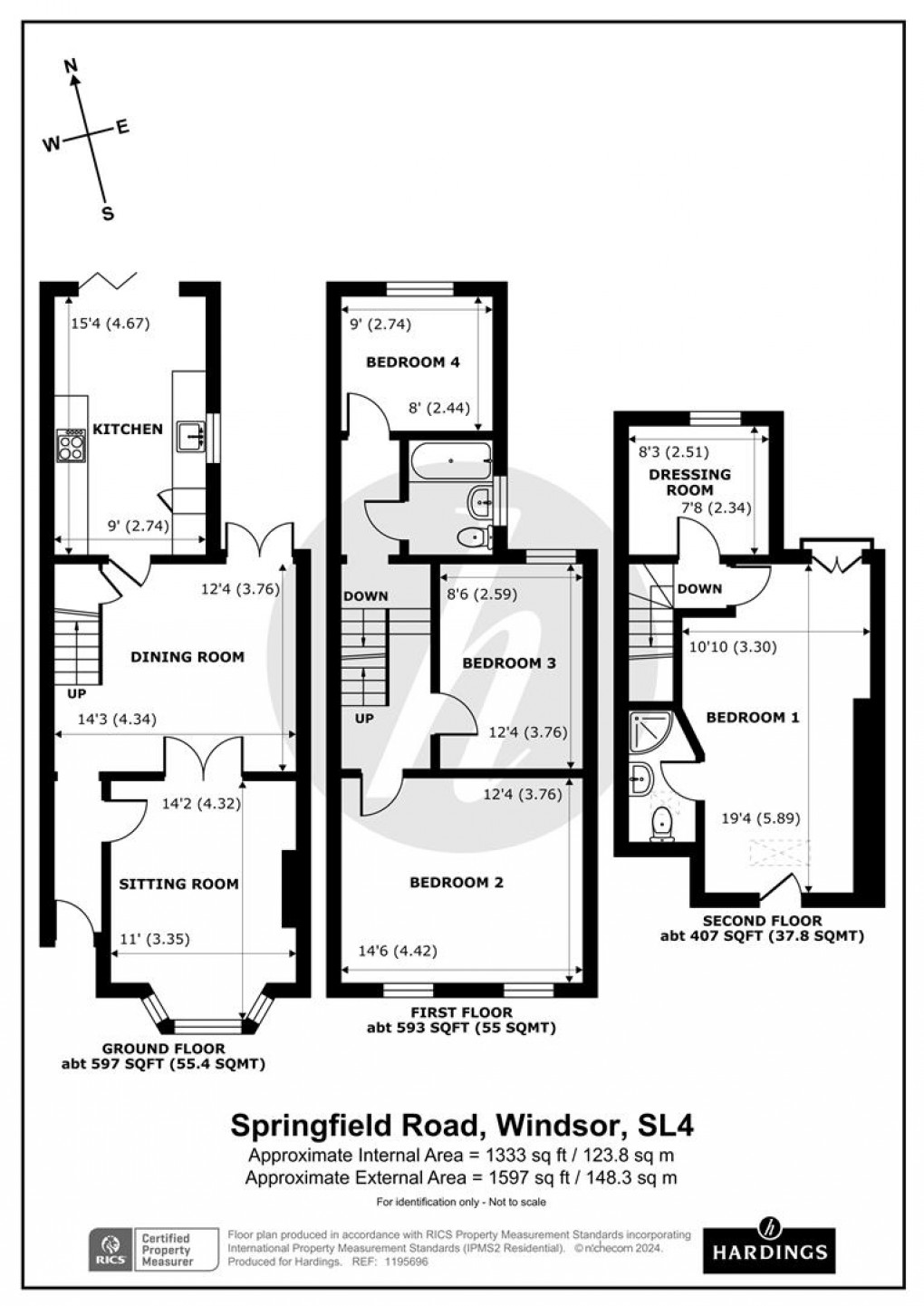 Floorplan for Springfield Road, Windsor, SL4