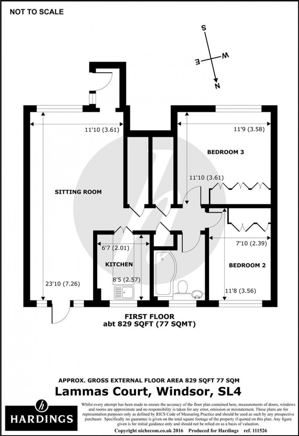 Floorplan for 12 Lammas Court, Windsor, SL4