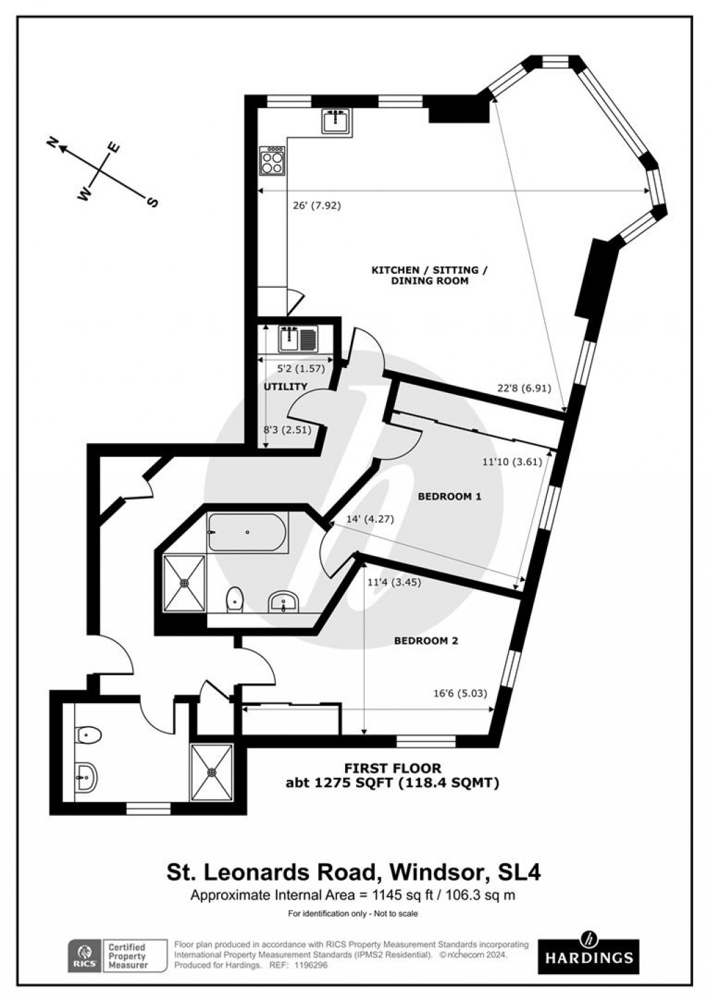 Floorplan for St. Leonards Road, Windsor