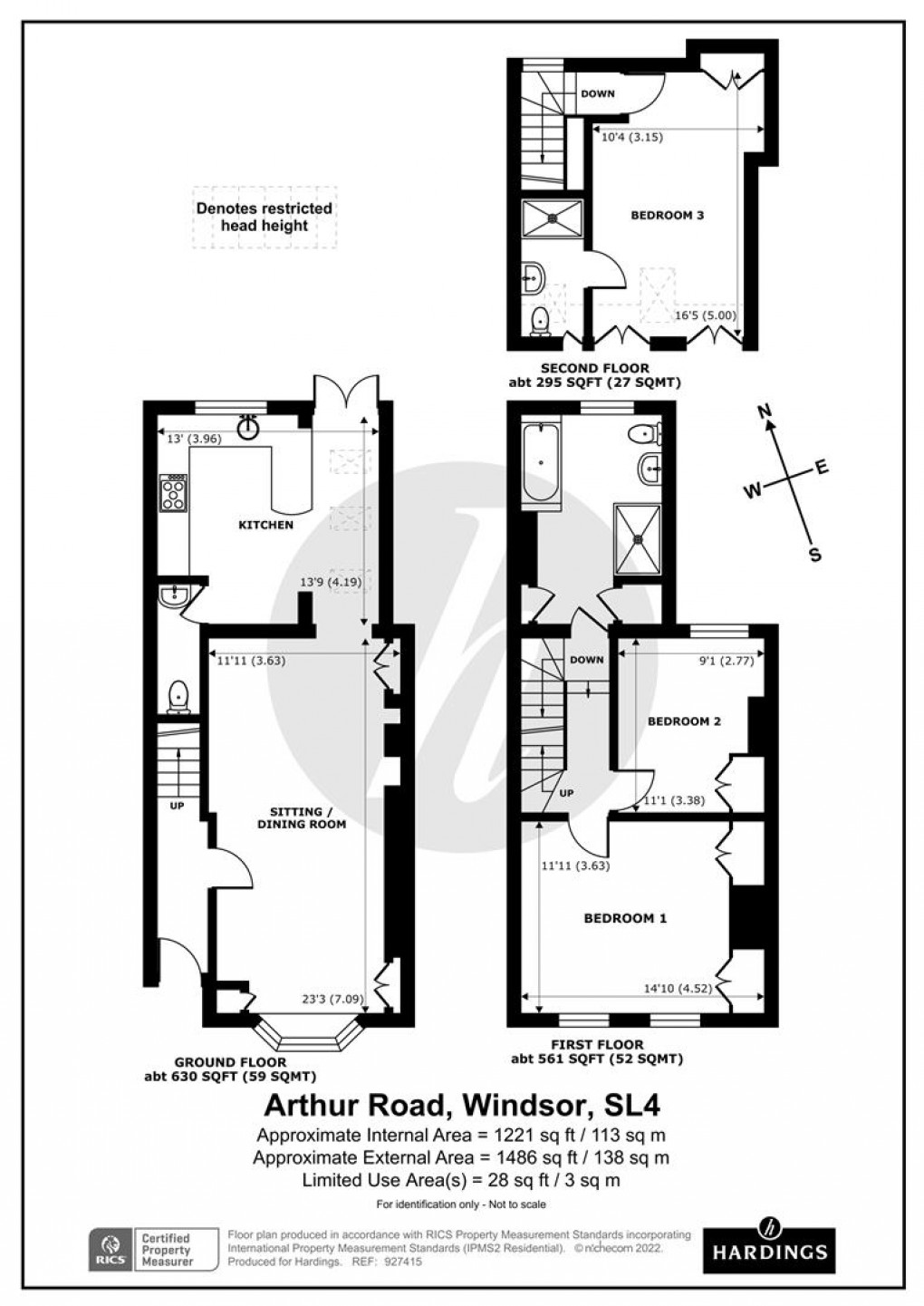 Floorplan for Arthur Road, Windsor