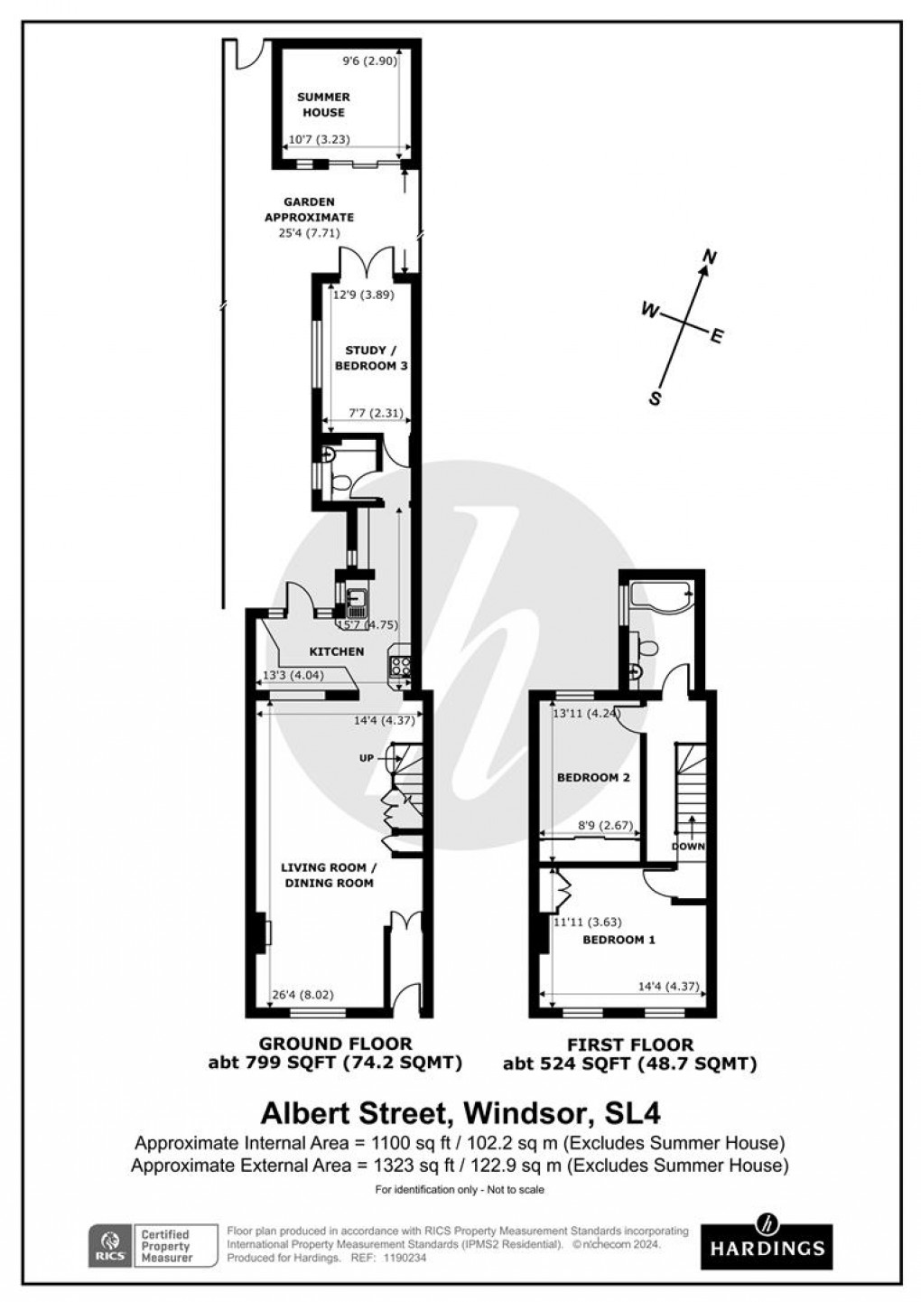 Floorplan for Albert Street, Windsor, SL4