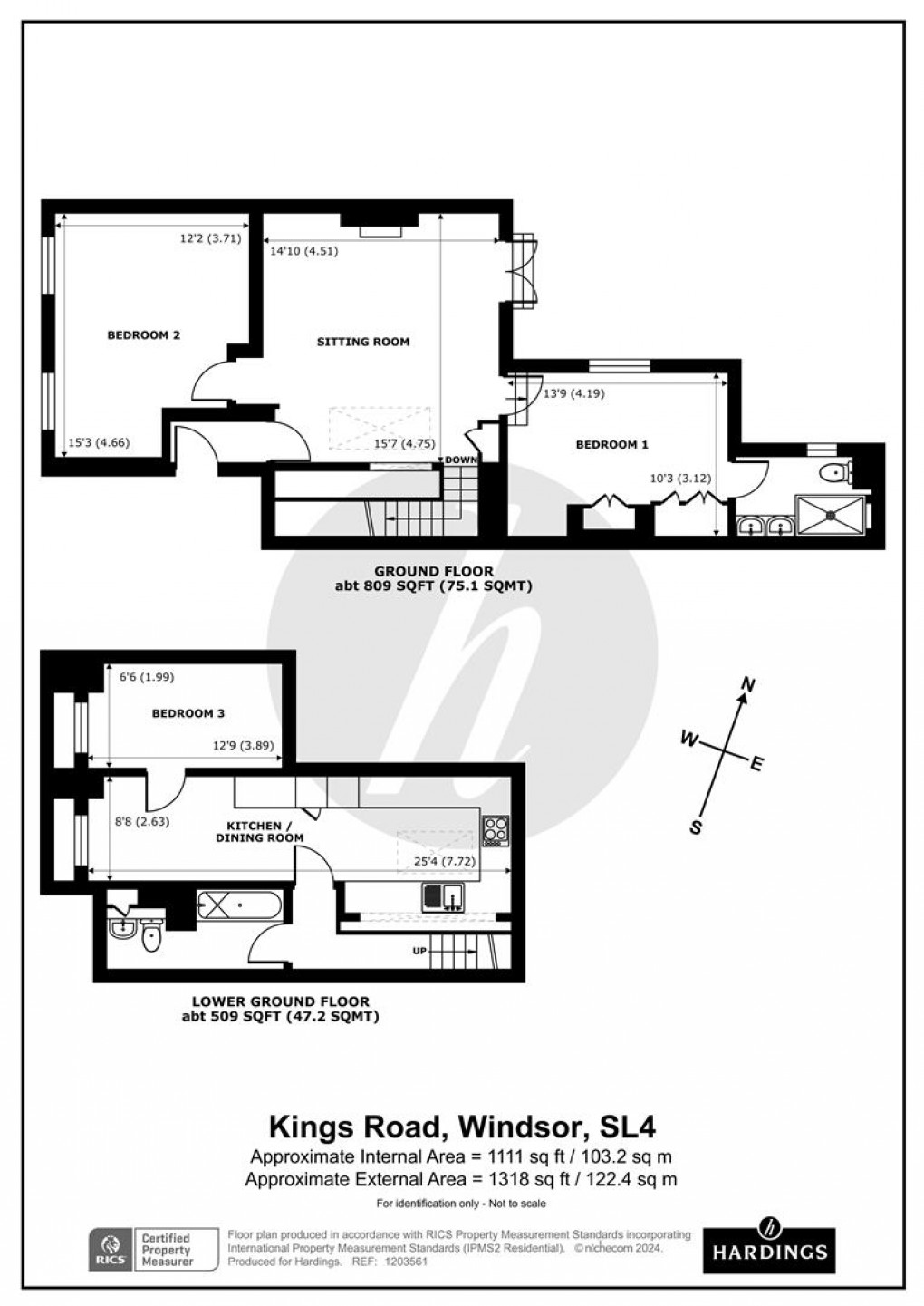 Floorplan for Kings Road, Windsor