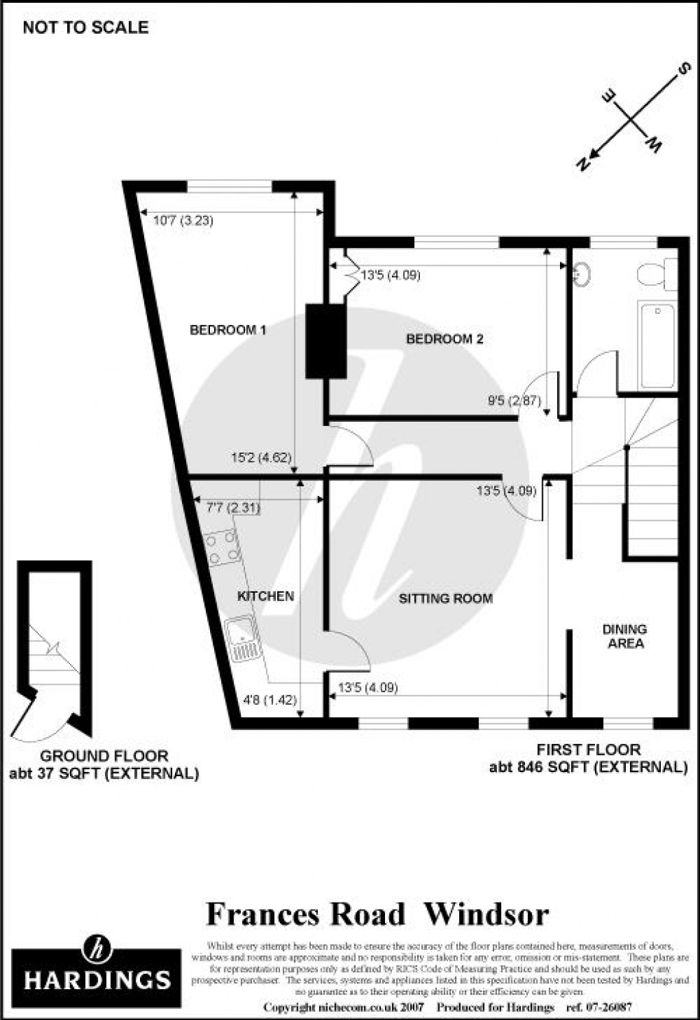 Floorplan for Frances Road, Windsor, SL4