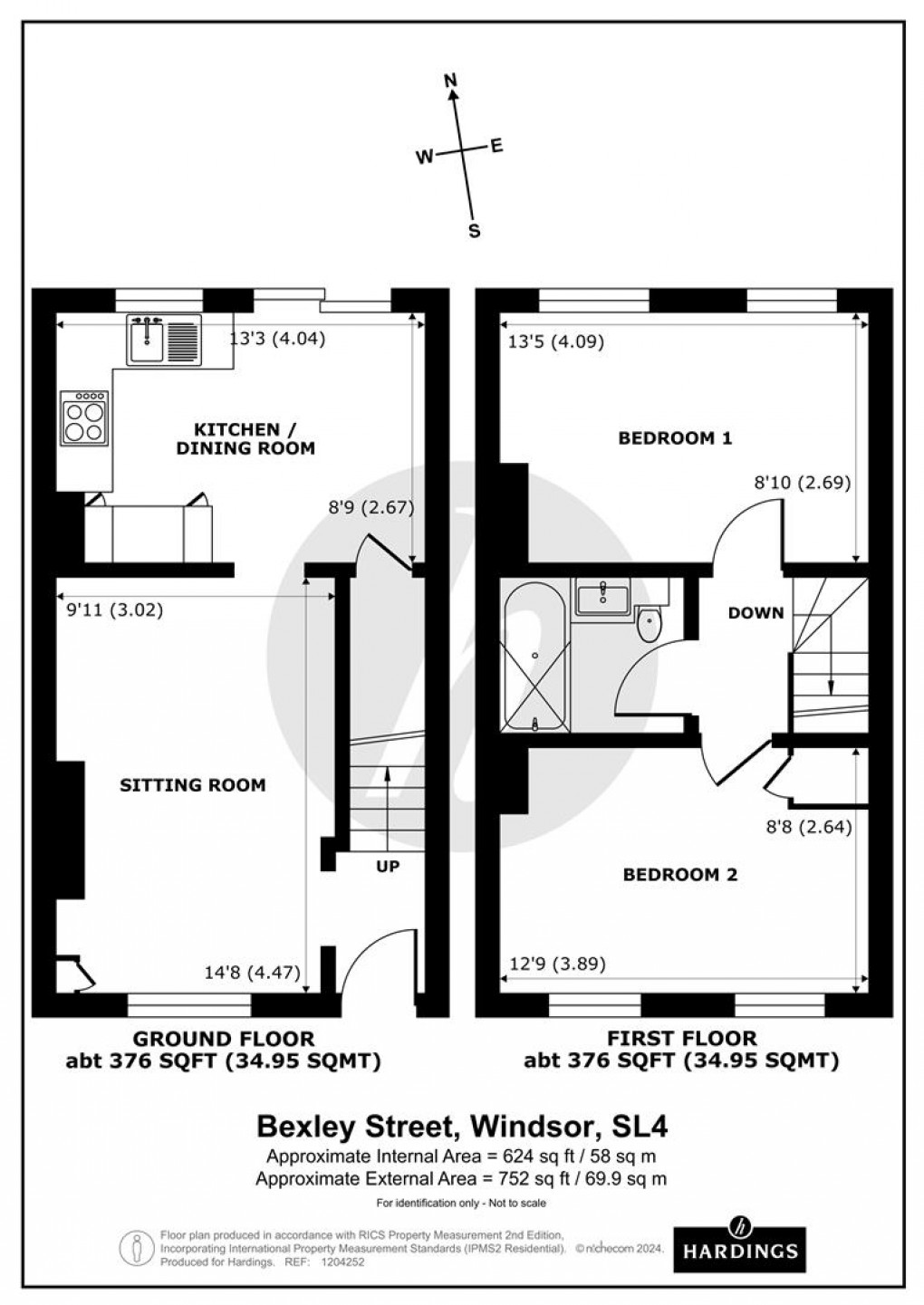 Floorplan for Bexley Street, Windsor, SL4