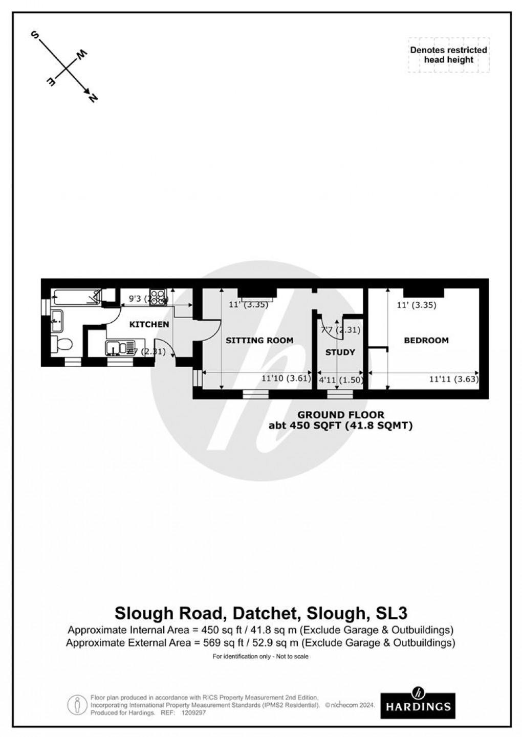 Floorplan for Slough Road, Datchet, SL3