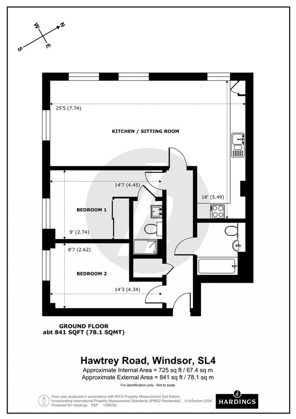 Floorplan for Hawtrey Road, Windsor