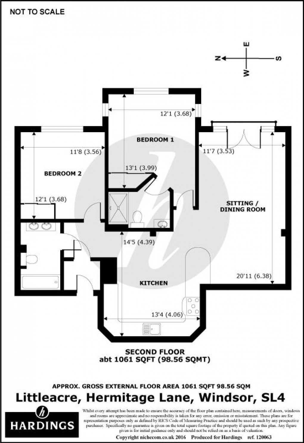 Floorplan for Littleacre, Hermitage Lane, Windsor, SL4