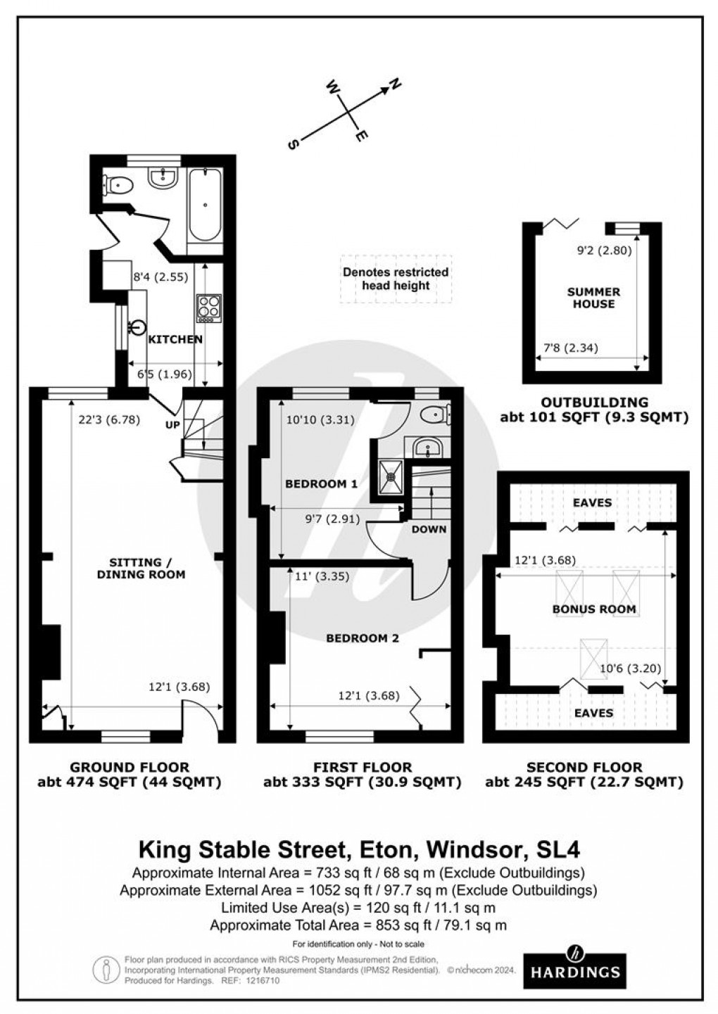 Floorplan for King Stable Street, Eton, Windsor