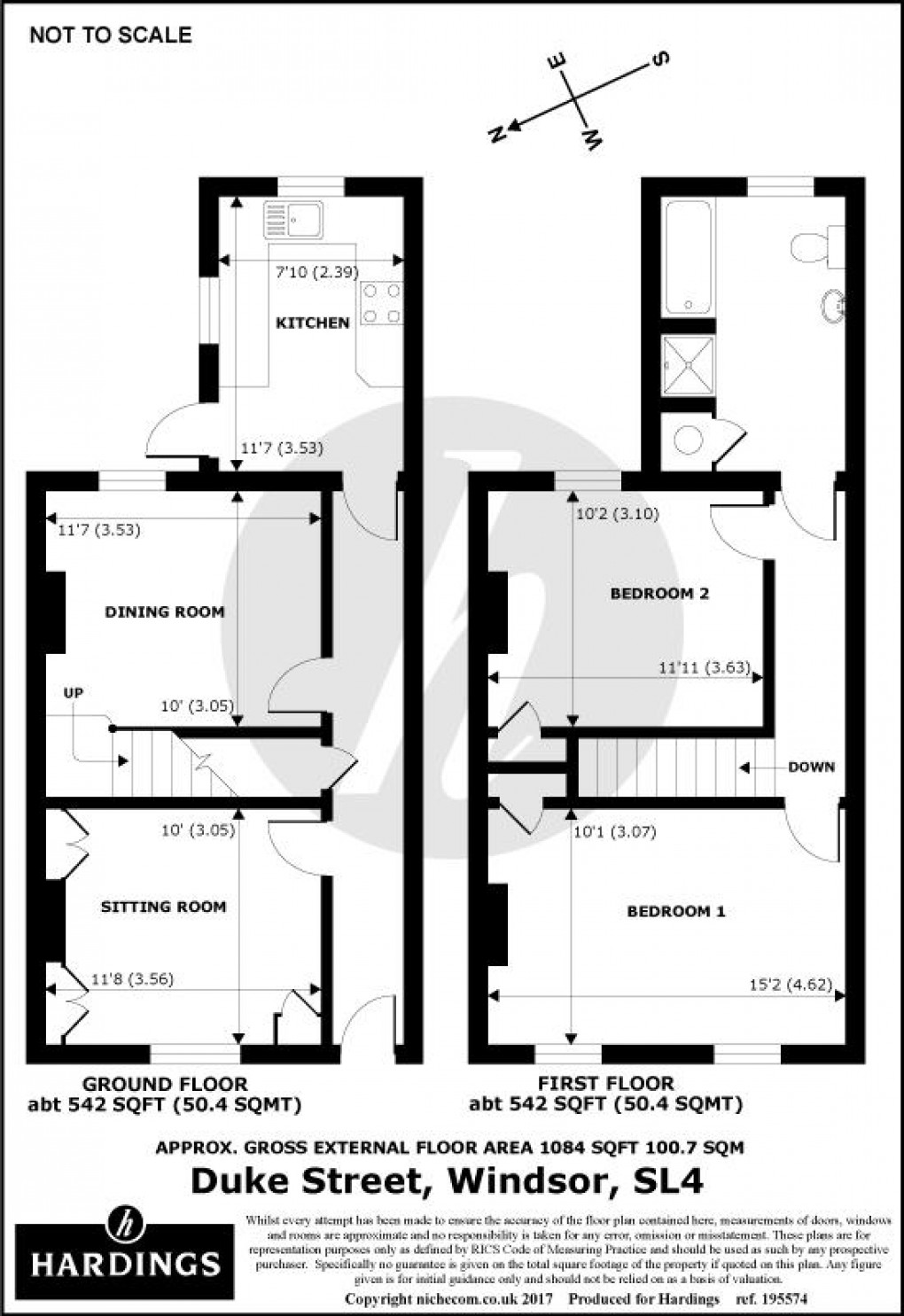 Floorplan for Duke Street, Windsor, SL4