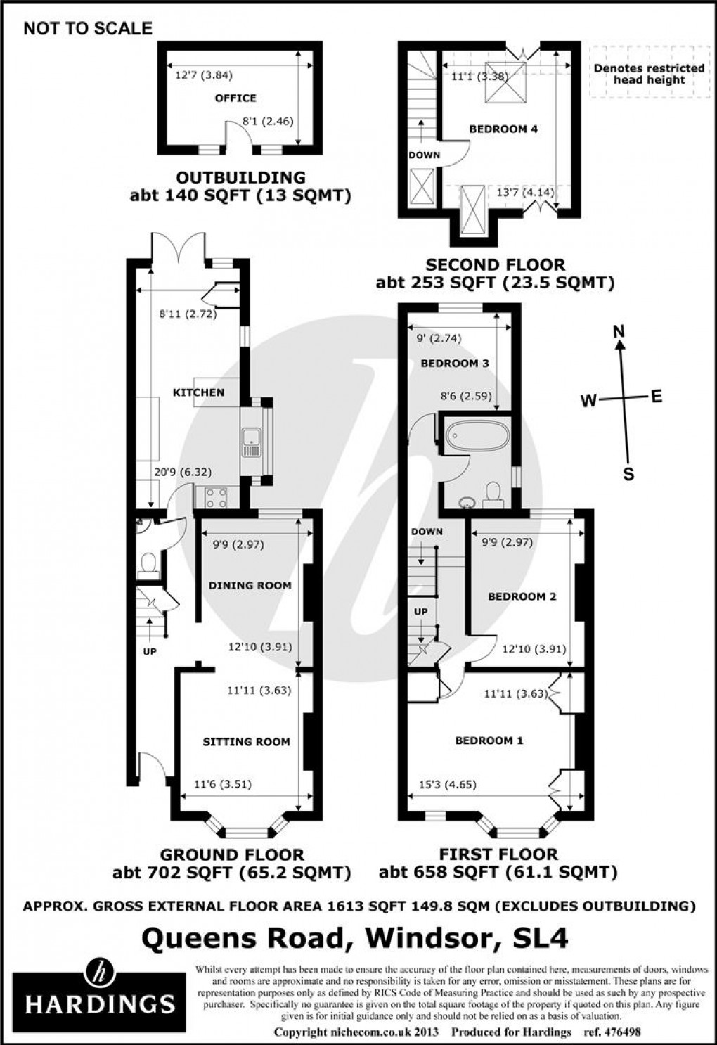 Floorplan for Queens Road, Windsor, SL4