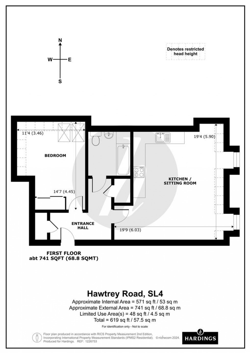 Floorplan for Hawtrey Road, Windsor