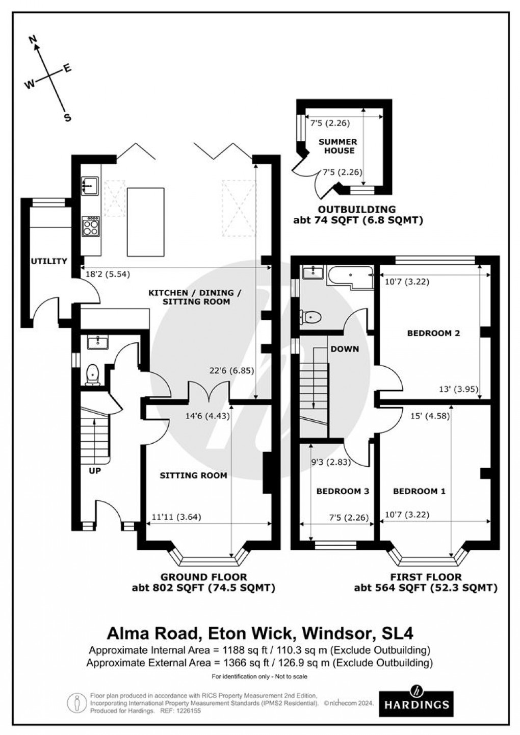 Floorplan for Alma Road, Eton Wick, Windsor