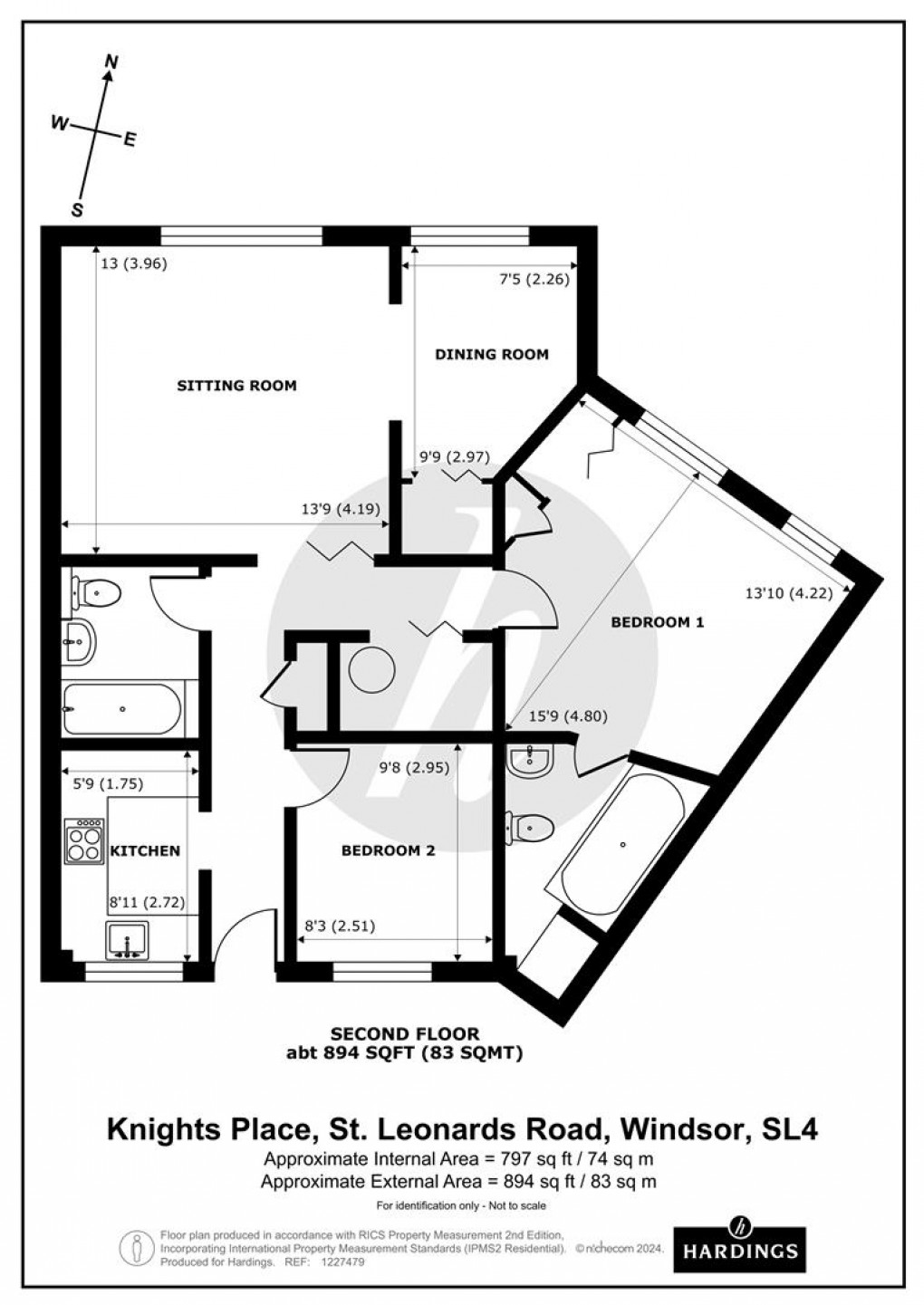 Floorplan for St. Leonards Road, Windsor