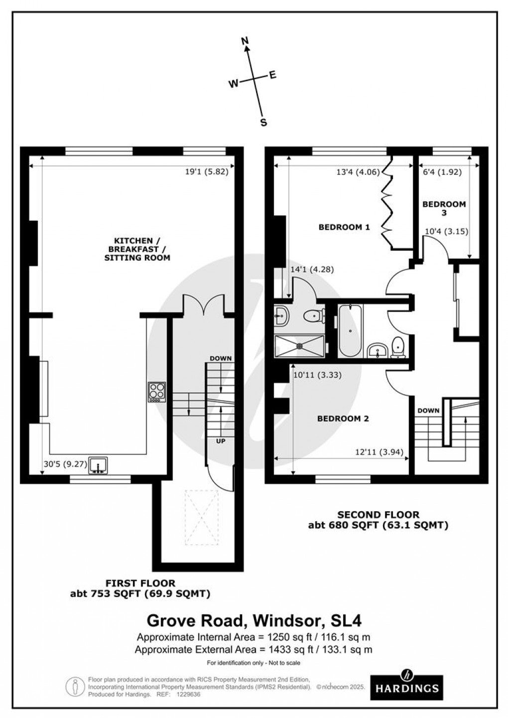 Floorplan for Grove Road, Windsor