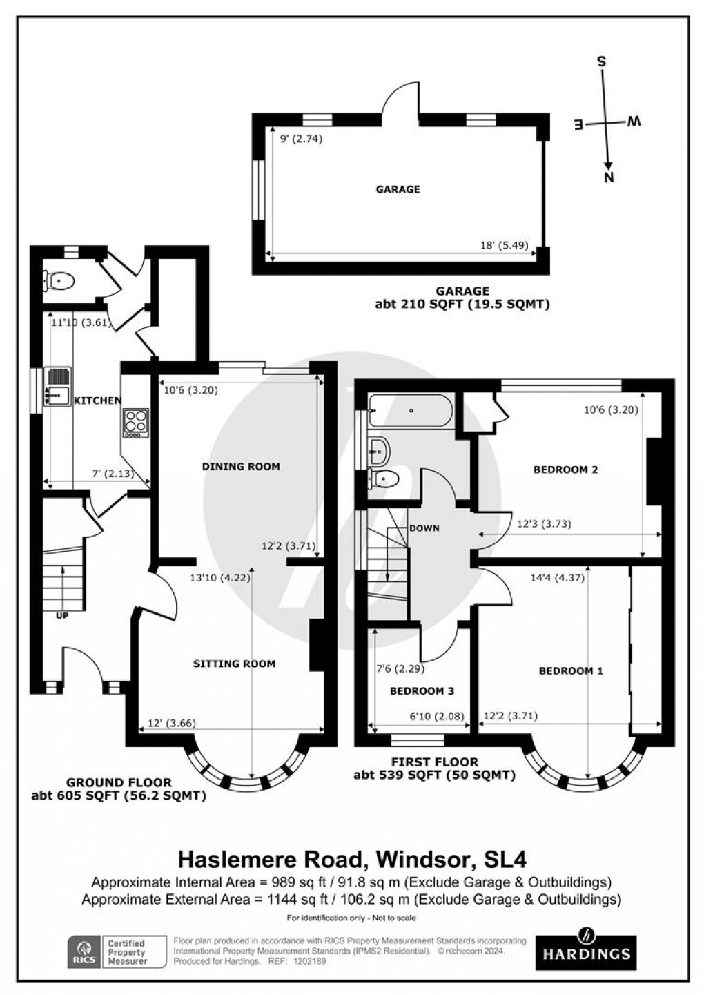 Floorplan for Haslemere Road, Windsor