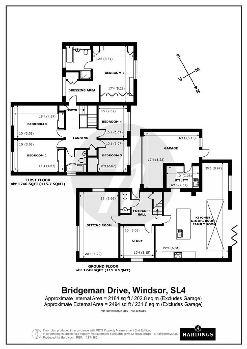 Floorplan for Bridgeman Drive, Windsor