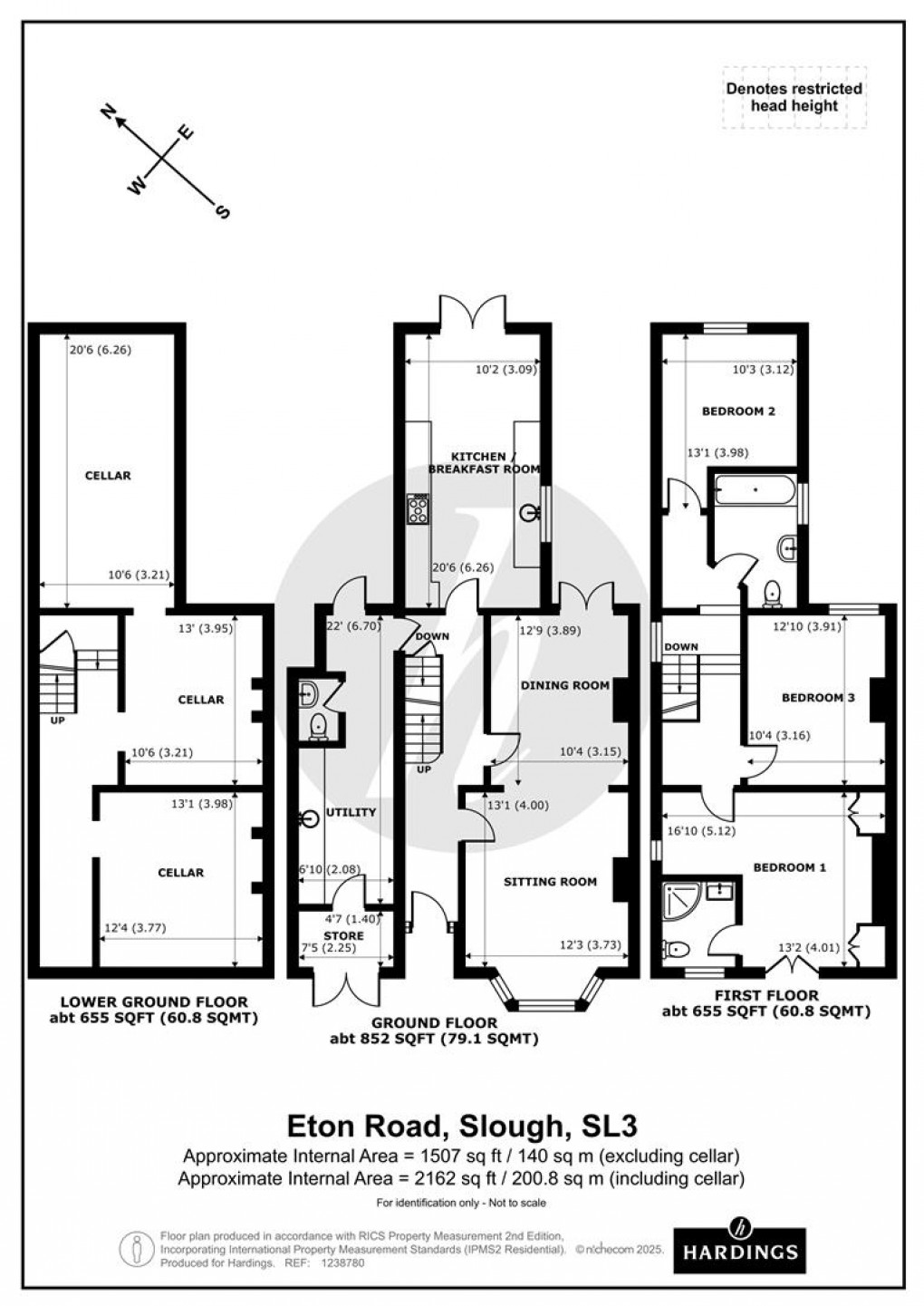 Floorplan for Eton Road, Datchet, Slough