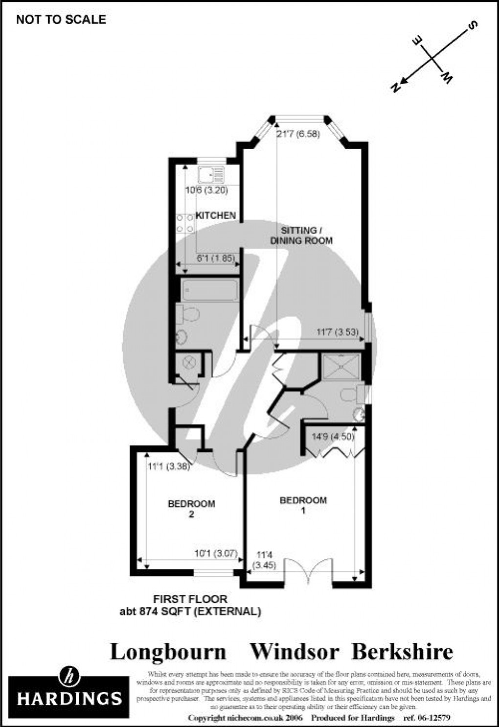 Floorplan for Longbourn, Windsor, Berkshire, SL4