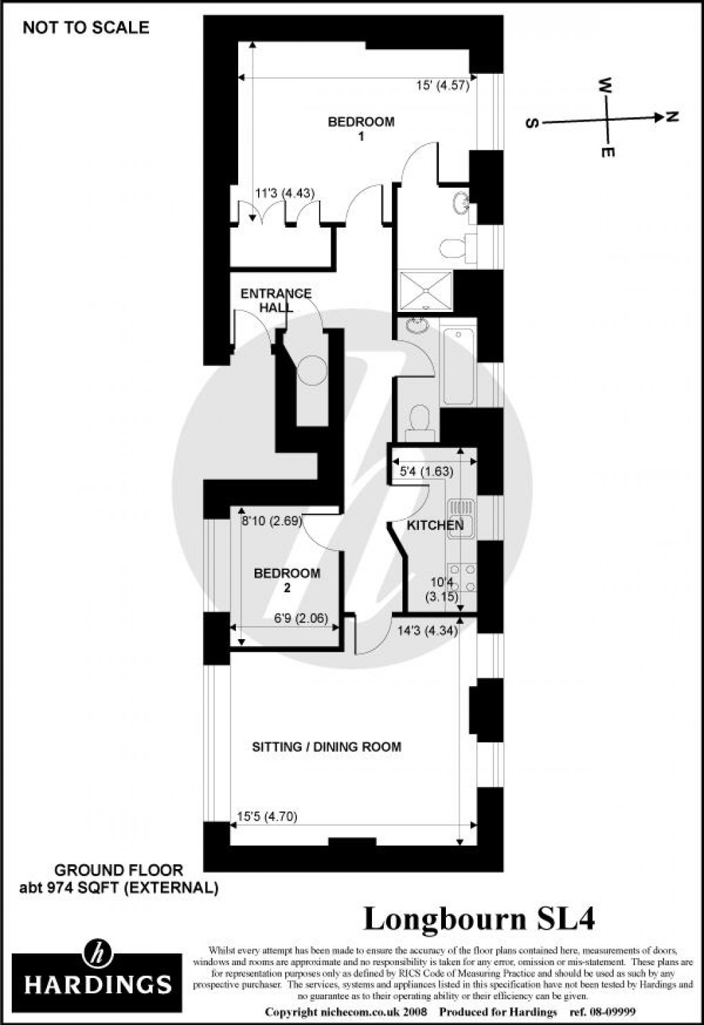 Floorplan for Hunsford Lodge, Longbourn, Windsor