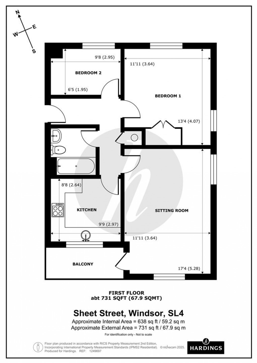 Floorplan for Sheet Street, Windsor