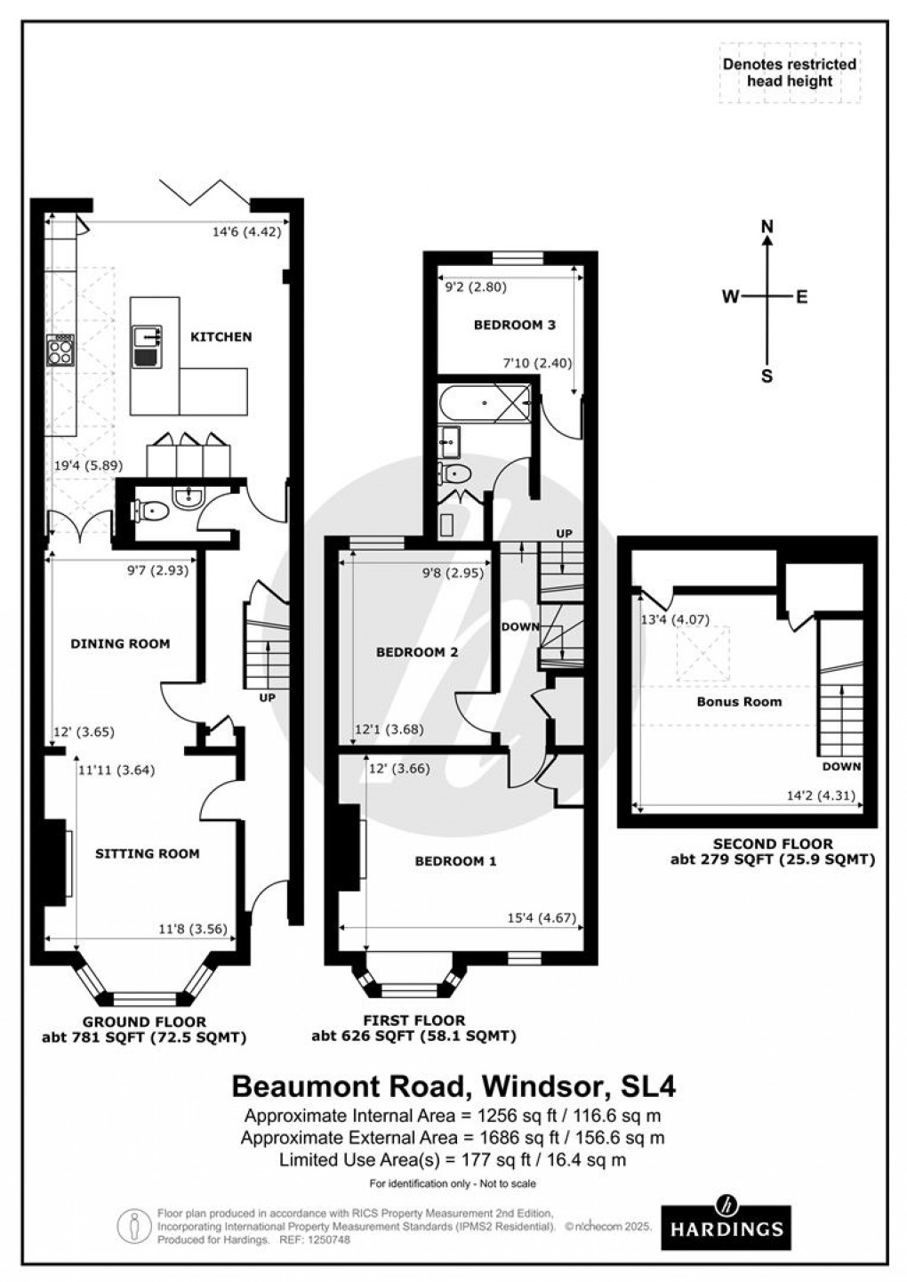 Floorplan for Beaumont Road, Windsor, Berkshire