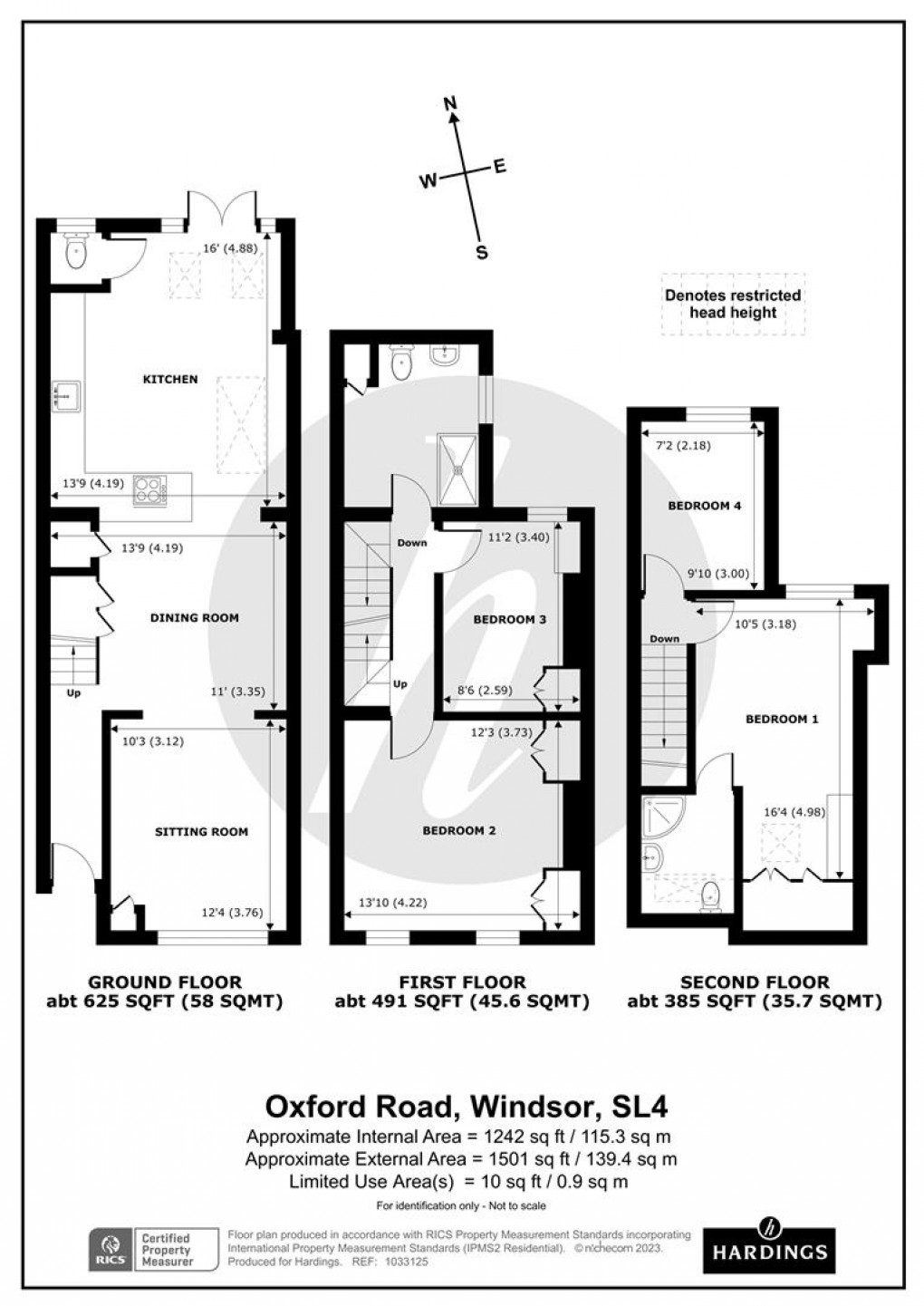 Floorplan for Oxford Road, Windsor