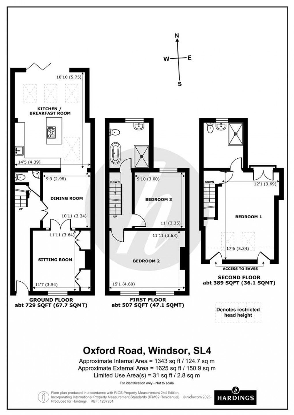 Floorplan for Oxford Road, Windsor, Berkshire