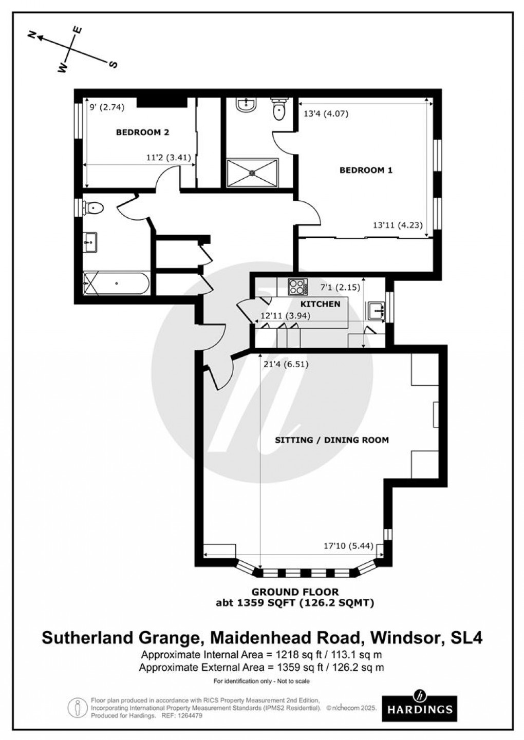 Floorplan for Maidenhead Road, Windsor