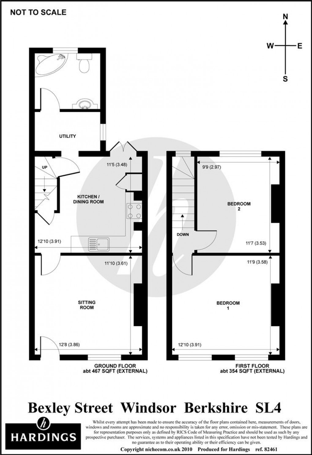 Floorplan for Bexley Street, Windsor, Berkshire
