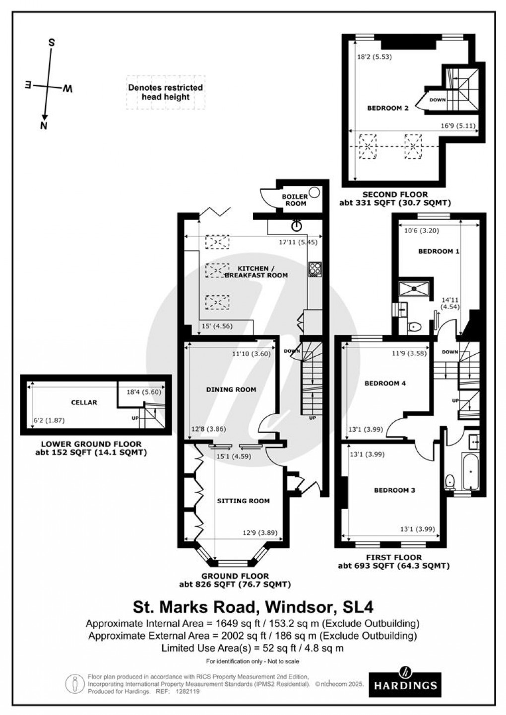 Floorplan for St. Marks Road, Windsor