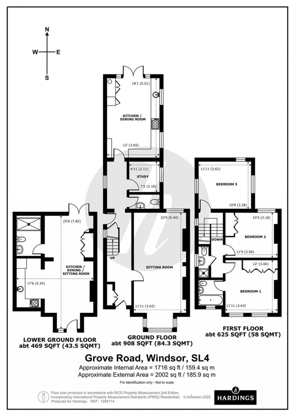 Floorplan for Grove Road, Windsor